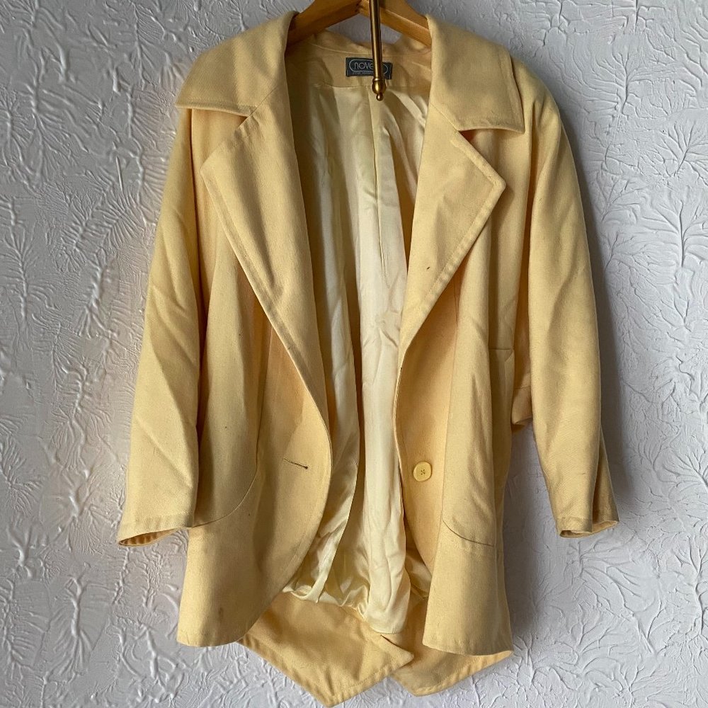 Move In Designer Yellow Blazer - Size M